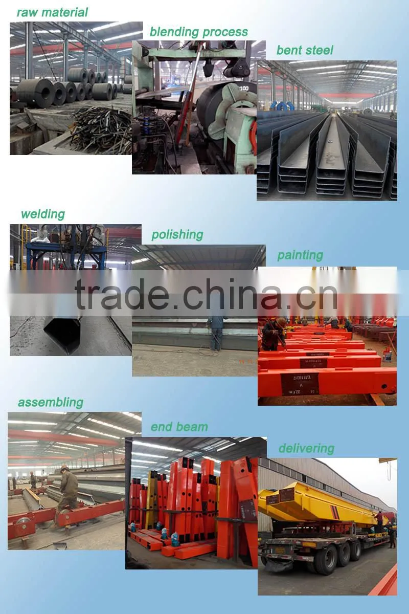 Electric Workshop Single Girder 5 Ton Bridge Crane