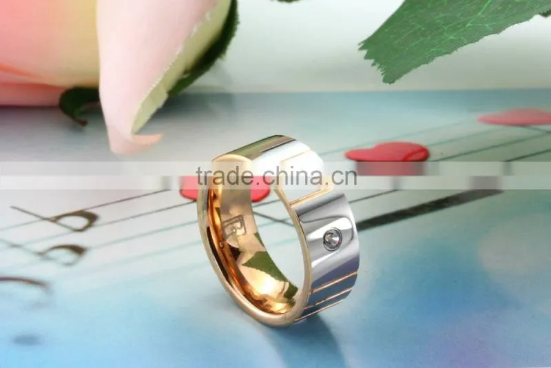 2015 New black diamond ceramic rings for engagement
