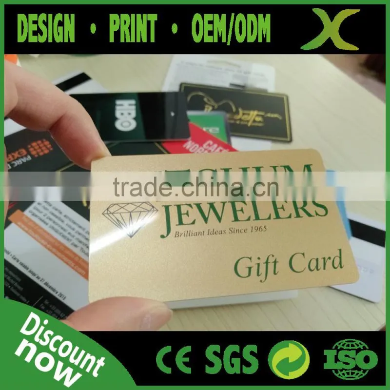 Free Design~~~!!! PVC Loyalty card/ Gift card / CMYK Printed PVC card