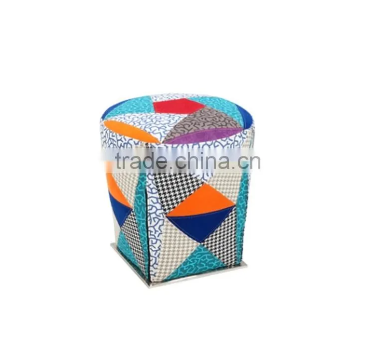 ethnic patchwork stools