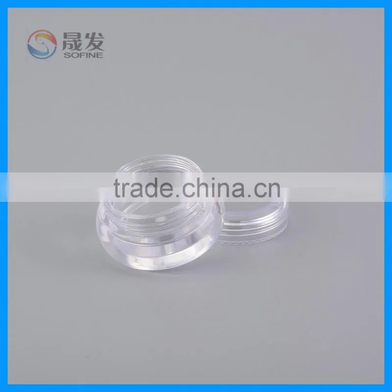 Clear acrylic small cosmetic jar