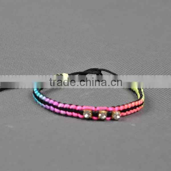 2014 new bracelets braided cotton bracelet