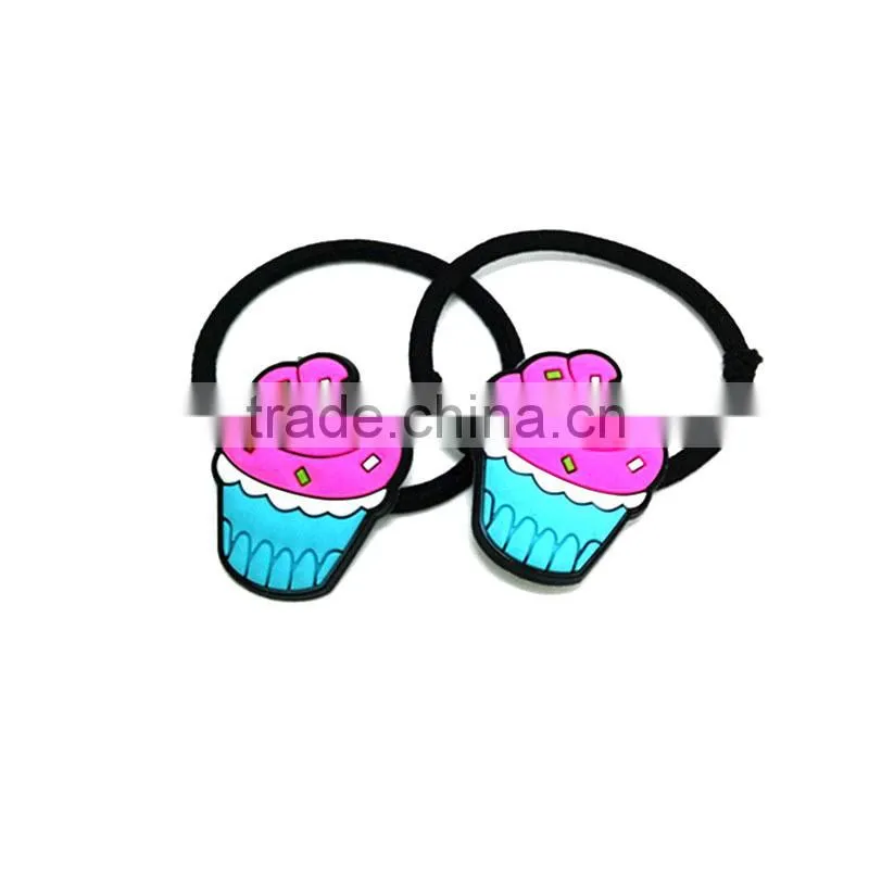 Kids lovely custom rubber printed elastic hair band for men