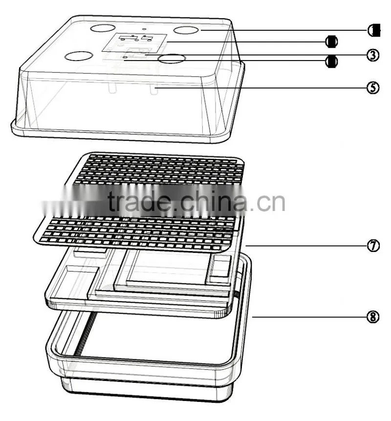 XCH-42 PCS high quality chicken egg incubator hatchers for sale
