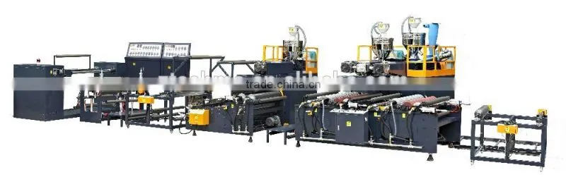 The polyethylene 5-layer compound bubble(cushion) film machine