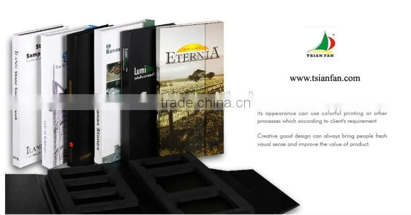 hard plastic sample book for marble/quartz/granite