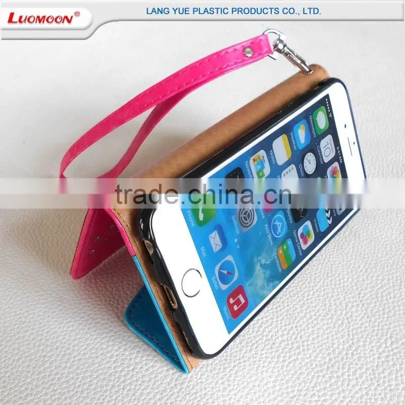 Pink and White PU Synthetic Leather Diamond Phone Case Cover for Samsung Galaxy