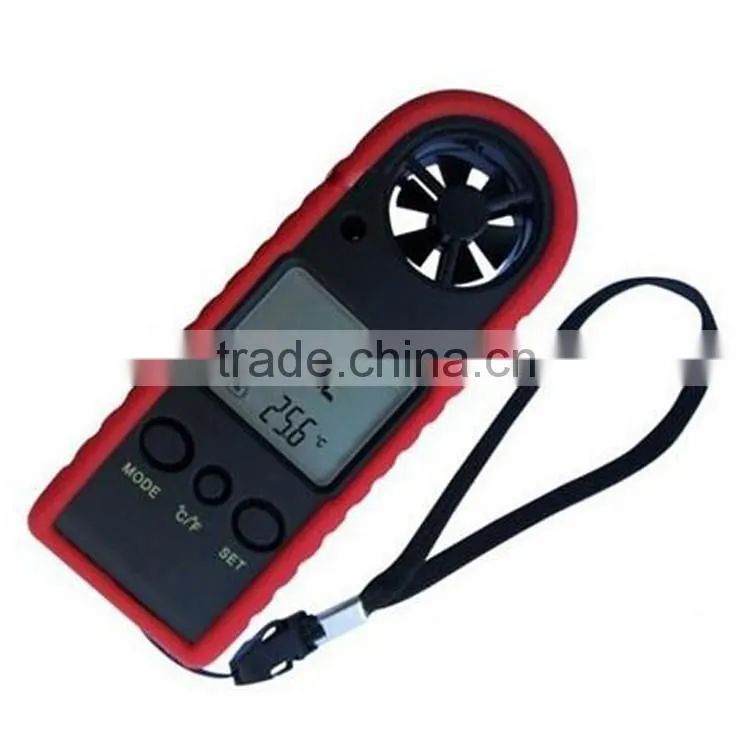 HT-383 Wind Speed sensor Mini Handheld LCD Digital Anemometer air speed gauge flow meter tachometer anemometro digitale