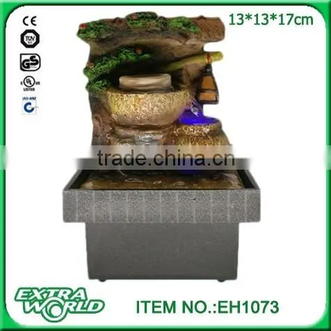 indoor bamboo style mini fountain battery operated