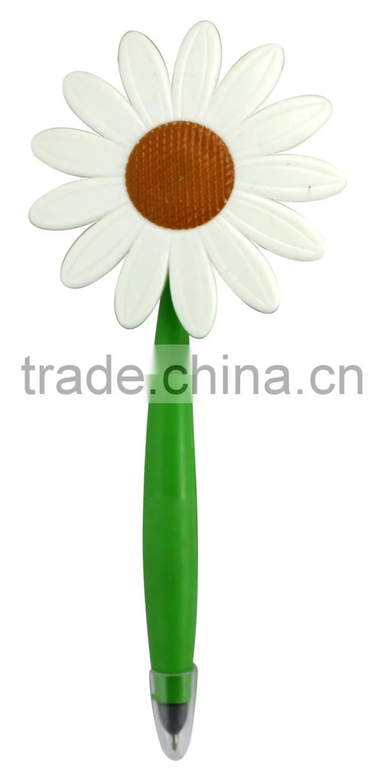 cute colorful flower pen/fancy plastic ball pen