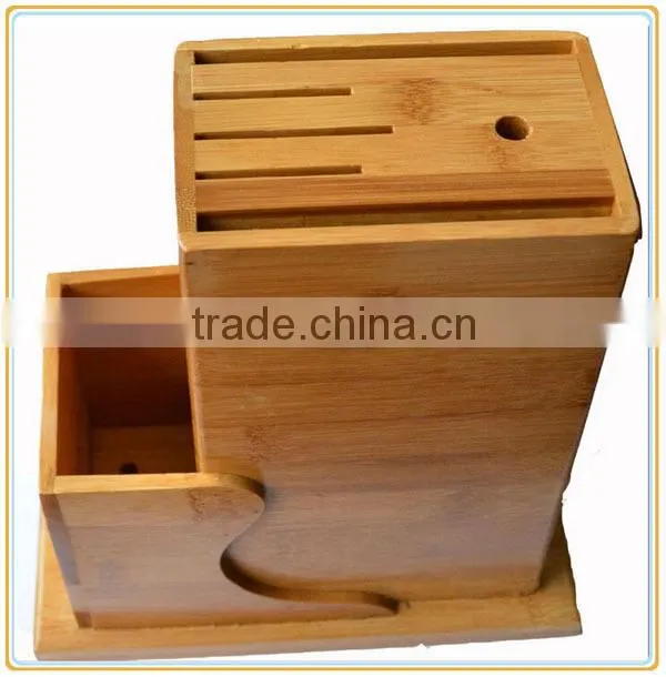 7 Slots Practicality Bamboo Kitchen Knife Holder Set