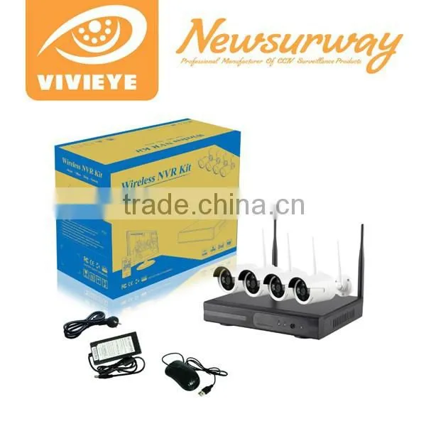 Full HD 720P WIFI NVR and WIFI Camera home security 4ch wifi nvr kit Smart Home Security System