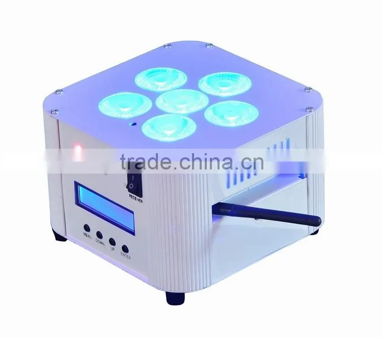 6*10w 4in1 rgbw battery wireless led up light