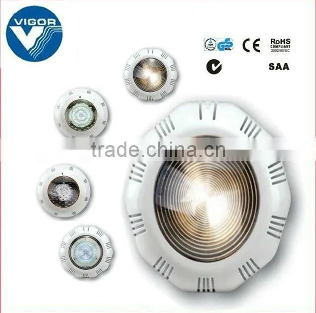 ip68 waterproof Wall hung Plastic Pool underwater light(P100/TP100) swimming pool underwater light