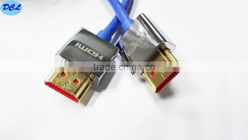 3M Blue slim HDMI cable with sliver metal shell