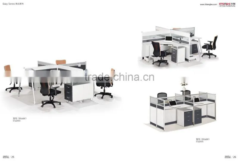 office design layout wooden office cubicle for 4 person, office cubicle workstation