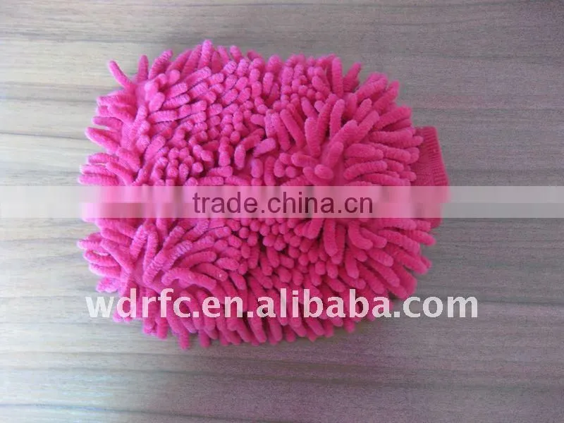 Chenille Mitten&cleaning glove (Polyester Double)