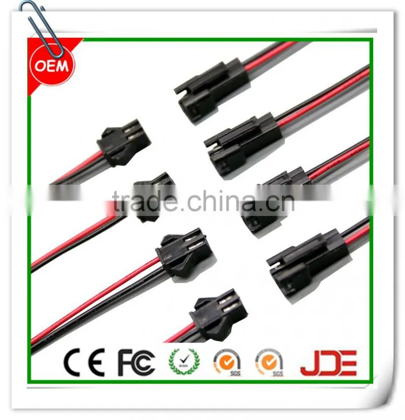 2 pin male female waterproof led connector cable wire harness