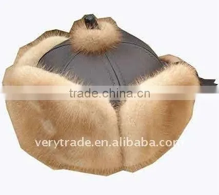 Fur ski hat