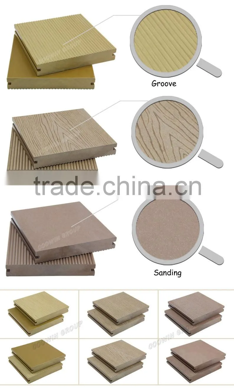 Solid timber HDPE deck wood composite