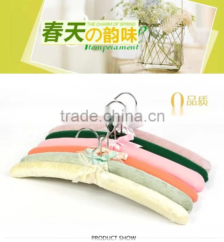 Customized sponge satin hangers