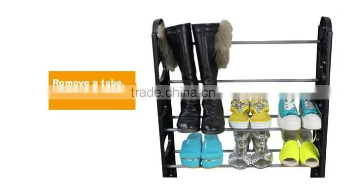 Great for large rooms or closet organization shoe storage shelves with Black color (FH-SR0064)