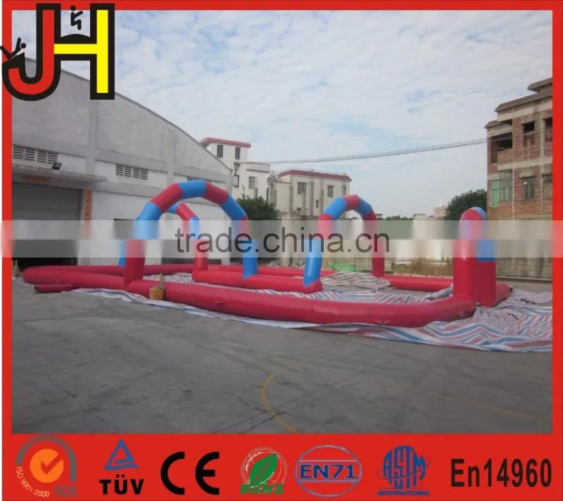 Best popular inflatable go kart track inflatable race track outdoor race track