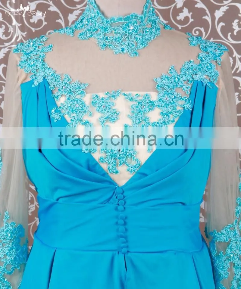 RSE679 Custom Made Trumpet Mermaid Fat Sexy Mother Of The Bride Dresses With Sleeves