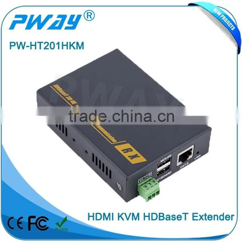 alibaba supplier Pinwei PW-HT201HKM HDMI 4K UHD HDBaseT Extender Kit 328 feet (100 meters) with RS232 and POE