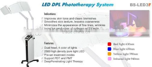 Professional led pdt bio-light therapy phototherapy equipment for skin care