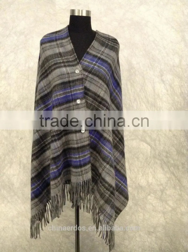 New designed jacquard double layer cashmere cloak cashmere scarf