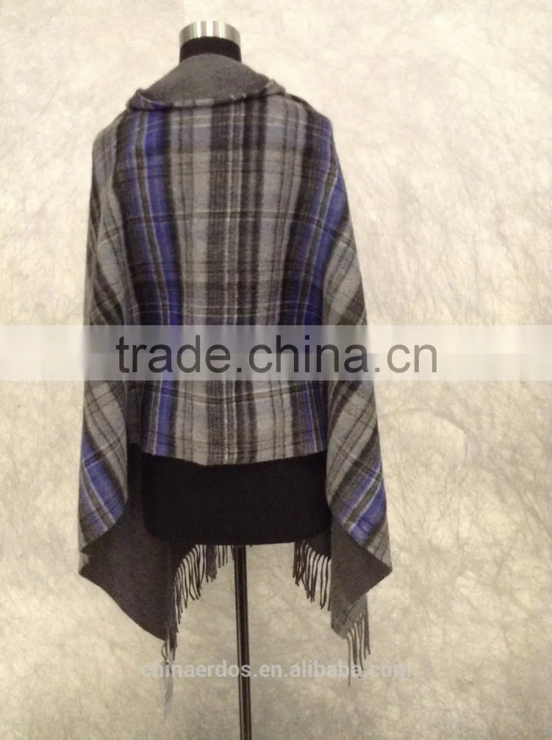 New designed jacquard double layer cashmere cloak cashmere scarf