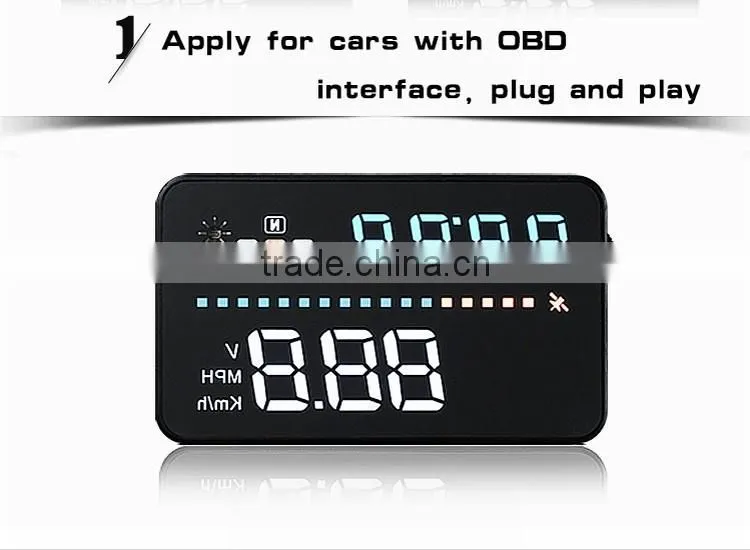 Car HUD heads up display windshield projection GPS car HUD A3