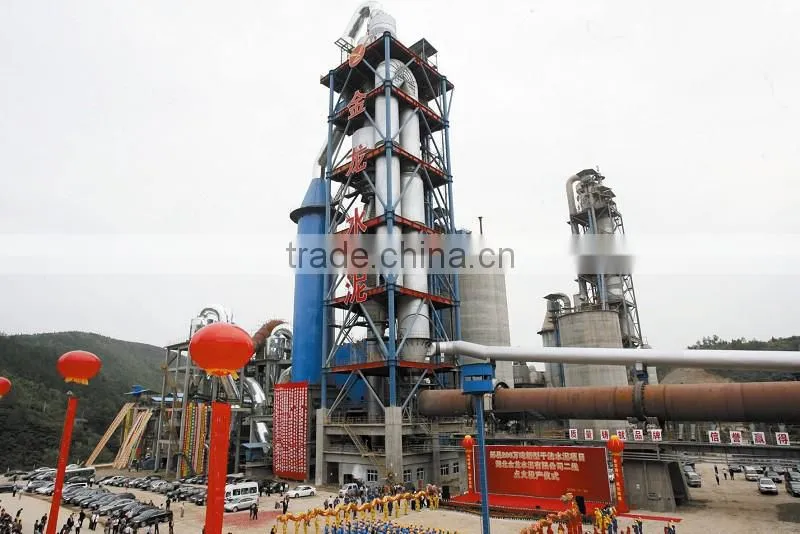 300tpd cement plant &factory calcining machine 2.5*44M rotary kiln