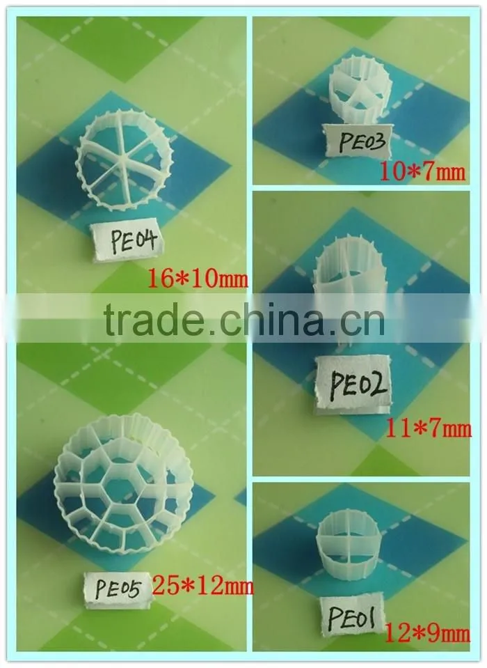 With Bio cotton Floating bio filter balls and Plastic bio medias
