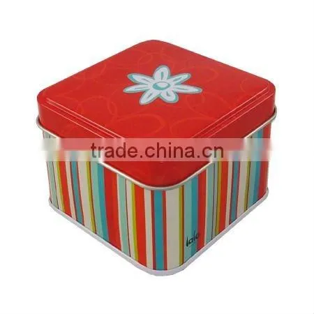small decorative jewelry packing tin box