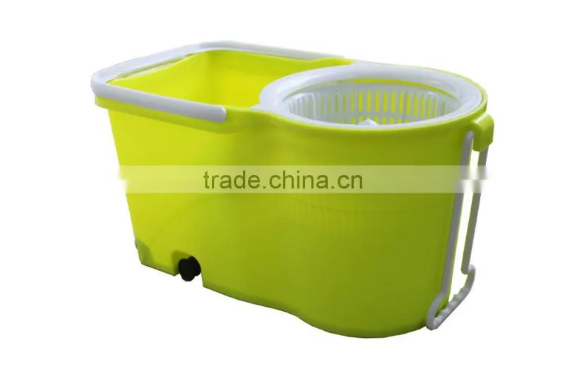 Dual Bucket Spinning Action Mop with Two Mop Heads