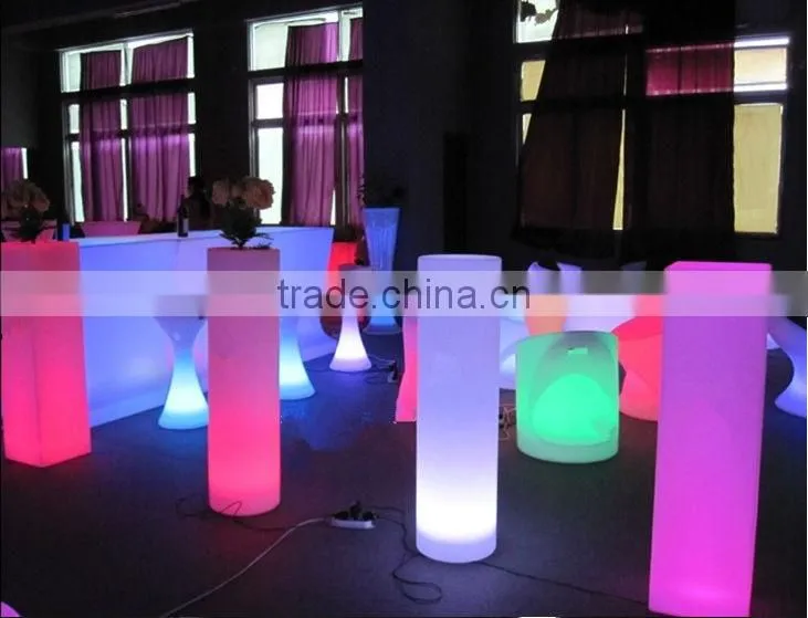 modern design led bar table with ice bin
