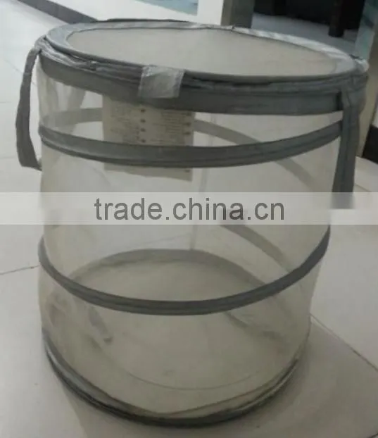 Store More Good Quality Grey Mesh Foldable Pop up Laundry Hamper