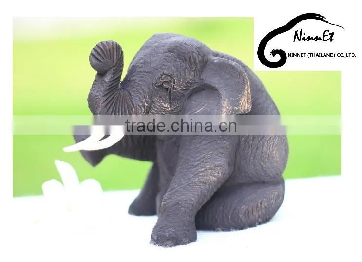 Wood Carved Elephant from Thailand
