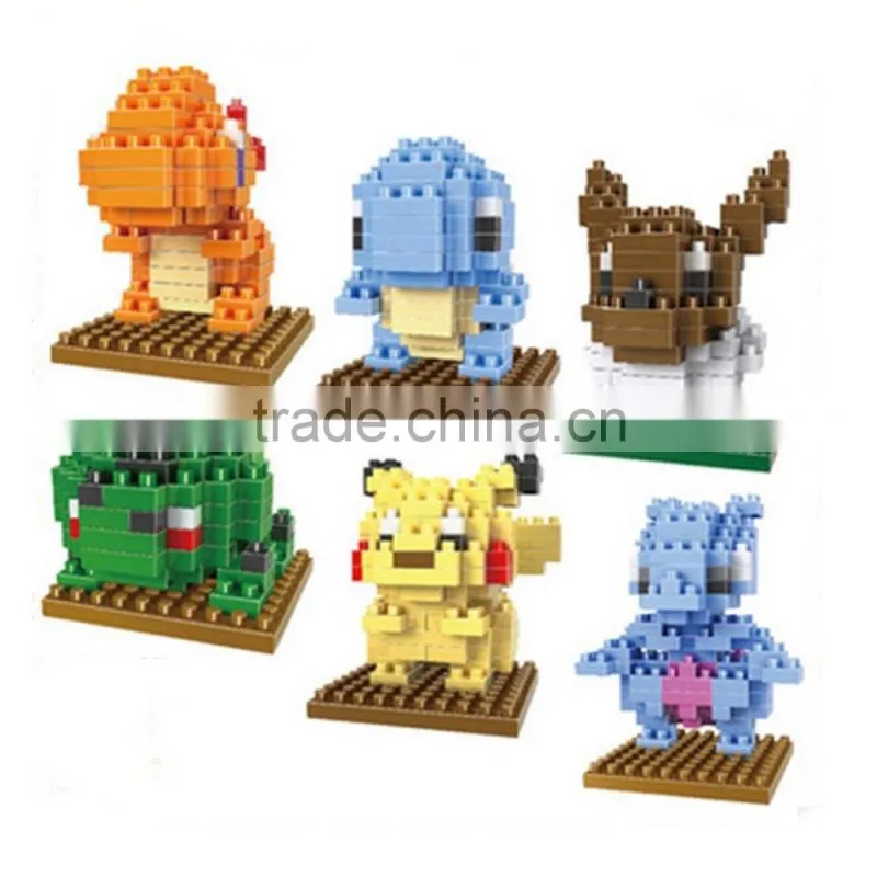New DIY mini pokemon blocks, building blocks for adult