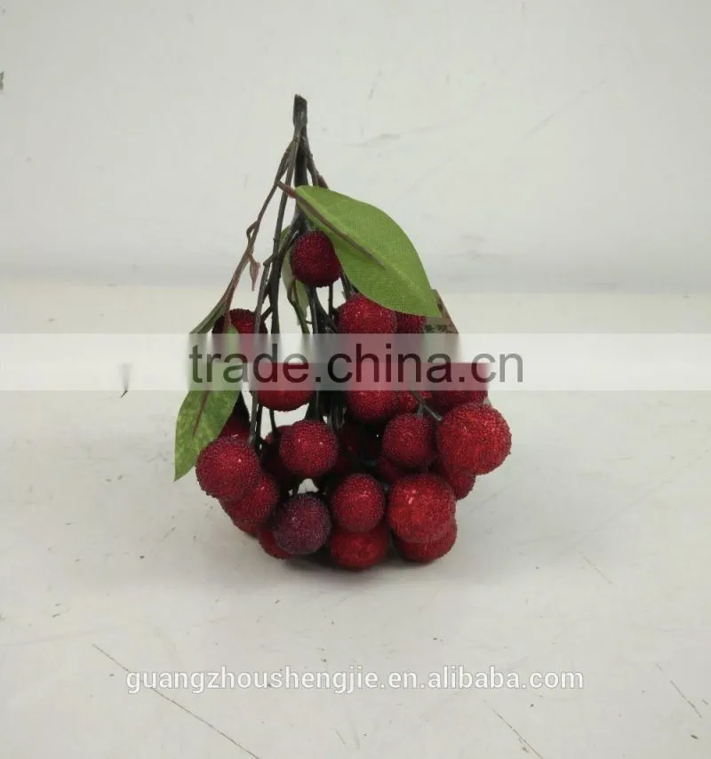 fake waxberry fake cherries artificial fruits for decoration