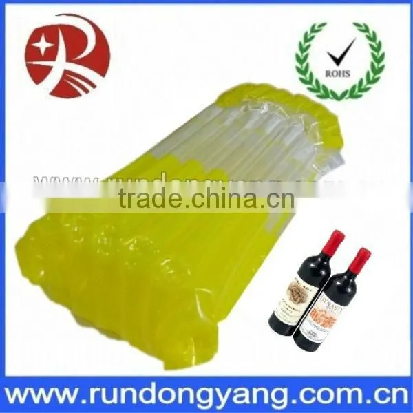china new design hot sale air bubble red wine packaging bag