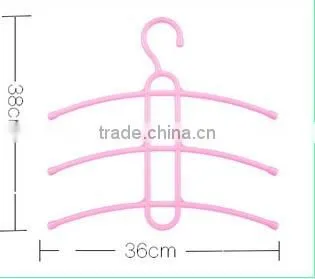 Wholesale Stock Small Order Plastic Magic Fishbone Shaped Hanger with 3layers
