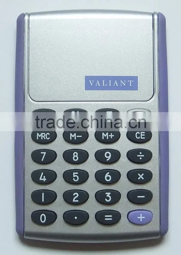 Plastic desktop electronic logo printed calculator with led light