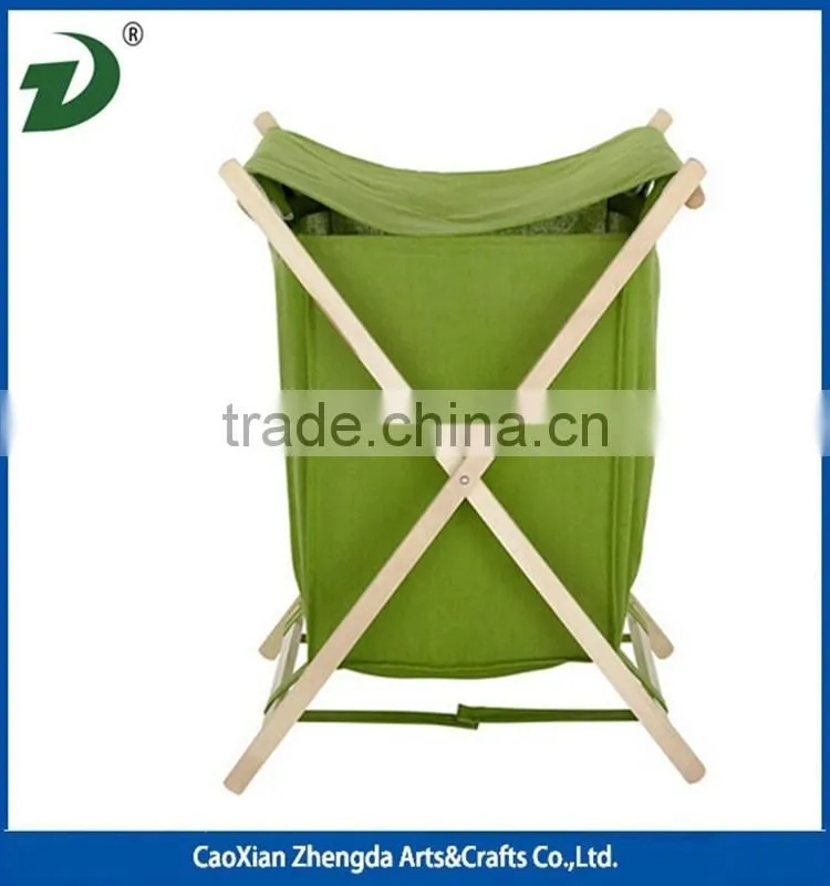 2017 new design high quality wholesale walnut wood laundry basket