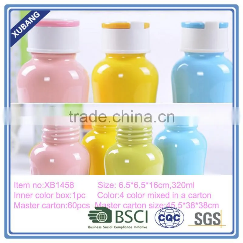 Coloured glaze mug ceramic water bottle with lid