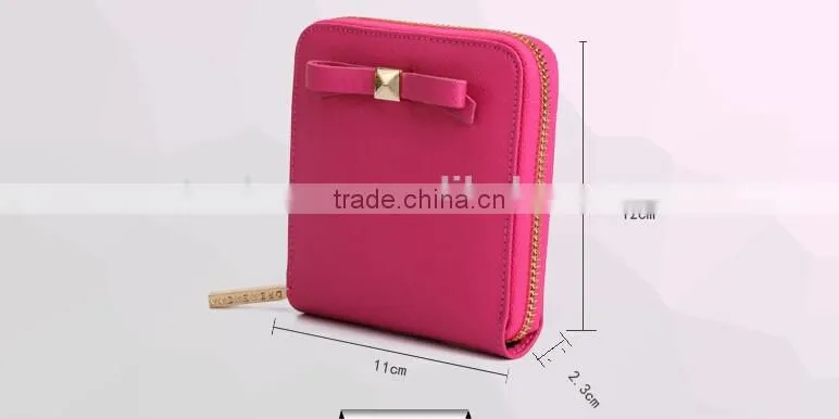 Short Lady Women Clutch Bag Faux Leather Wallet for Sales