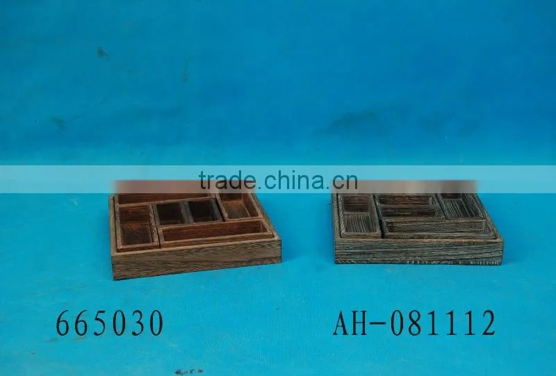 carbonize wooden cutlery tray