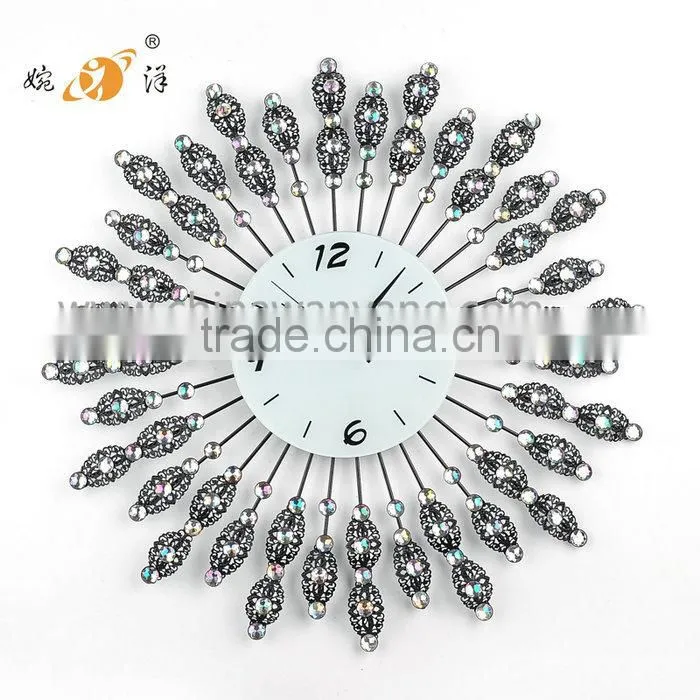 Custom Good Quality Lower Price Crystal Clear Design Wall Clock